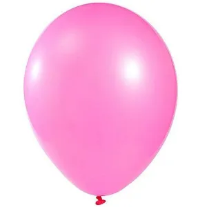 12" Metallic Latex Balloons- Pink-25/pk