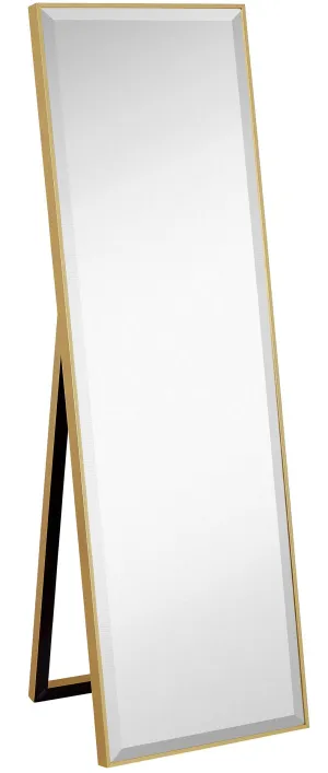 18x58 Inch Gold Framed Full Length Mirror  Rectangle Full Body Standing