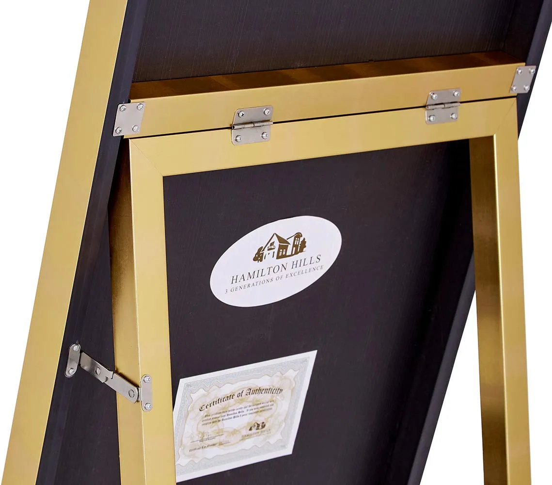 18x58 Inch Gold Framed Full Length Mirror  Rectangle Full Body Standing