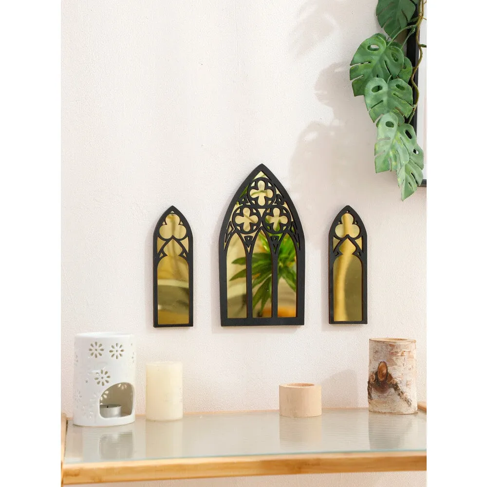 3 Piece Gothic Mirror Wall Decor
