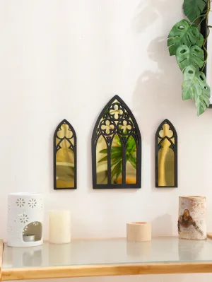 3 Piece Gothic Mirror Wall Decor
