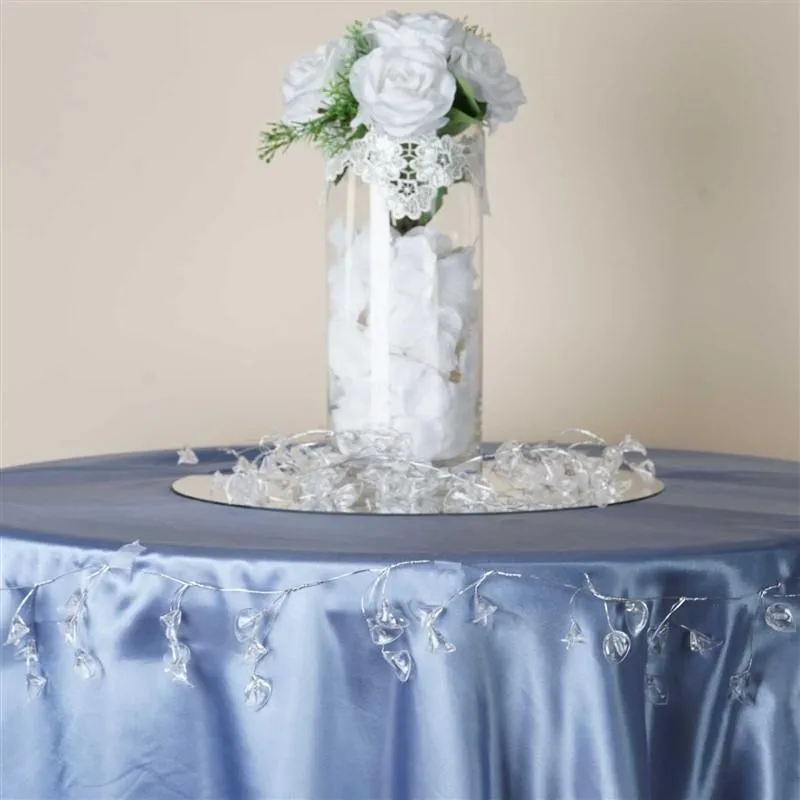 69 PCS Acrylic Cala Lily Diamond Crystal Garland Wedding Party Decoration - 4 PCS - 72" LONG