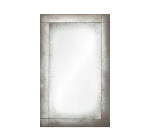 Antiqued Frameless Panel Mirror by Mirror Home