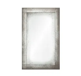 Antiqued Frameless Panel Mirror by Mirror Home