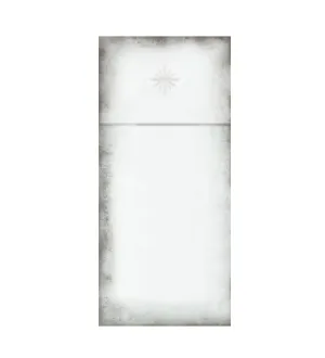 Antiqued Trumeau Mirror with Etched Star