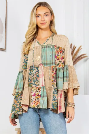Artistic Fusion Overdyed Jhabla Top