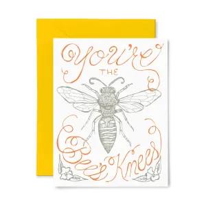 Bees Knees | Multi-Use | Letterpress Greeting Card