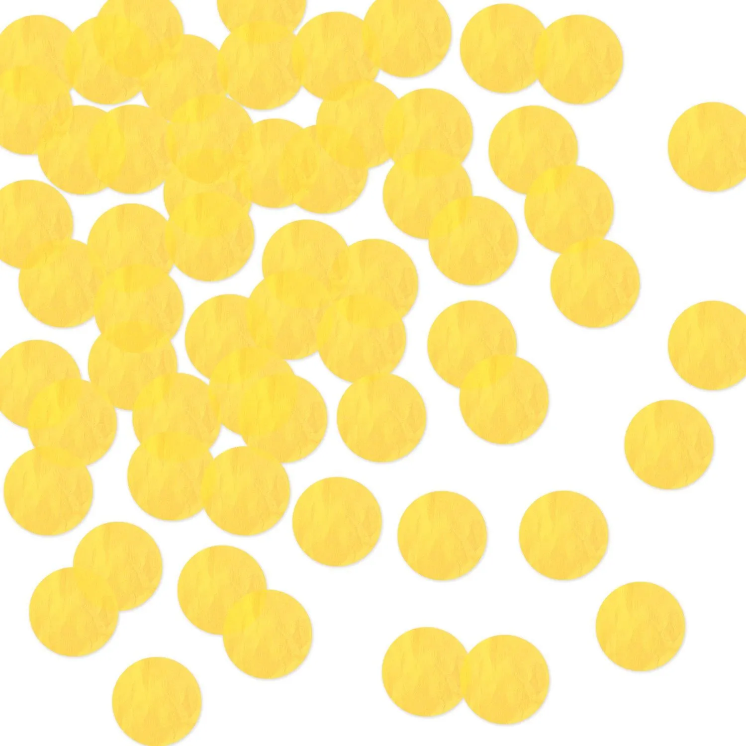 Bulk Tissue Party Confetti - Yellow (8.8 Oz per Package)