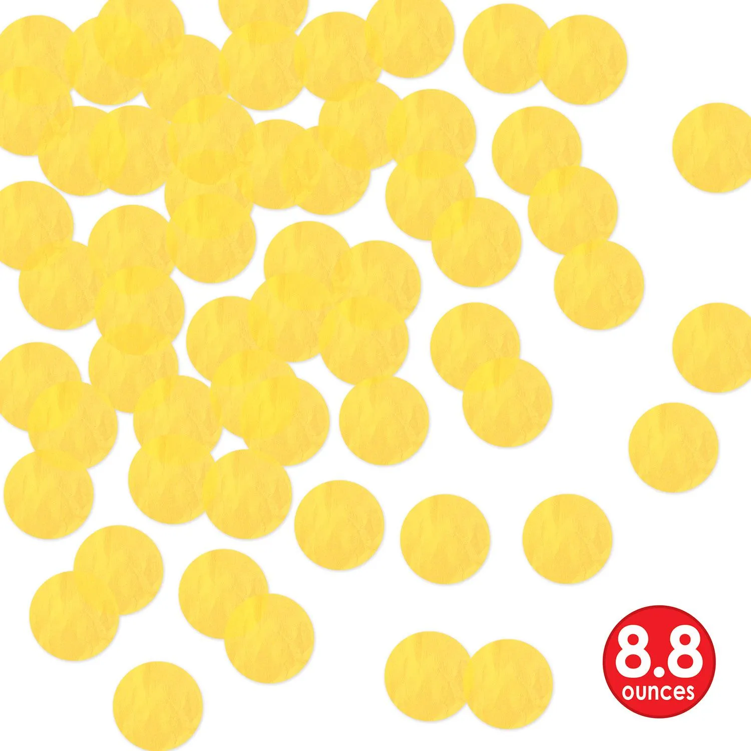 Bulk Tissue Party Confetti - Yellow (8.8 Oz per Package)