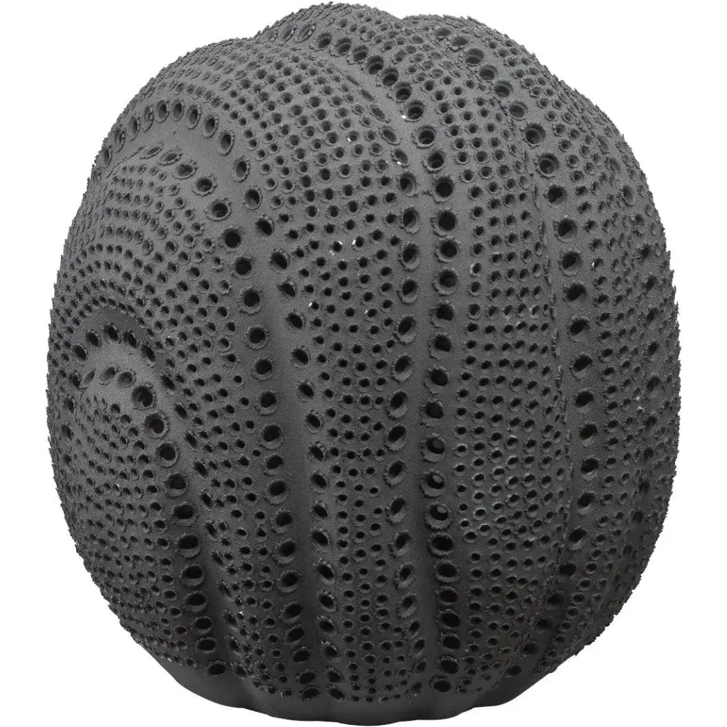 Coastal Style Black Porcelain Lunar Sphere