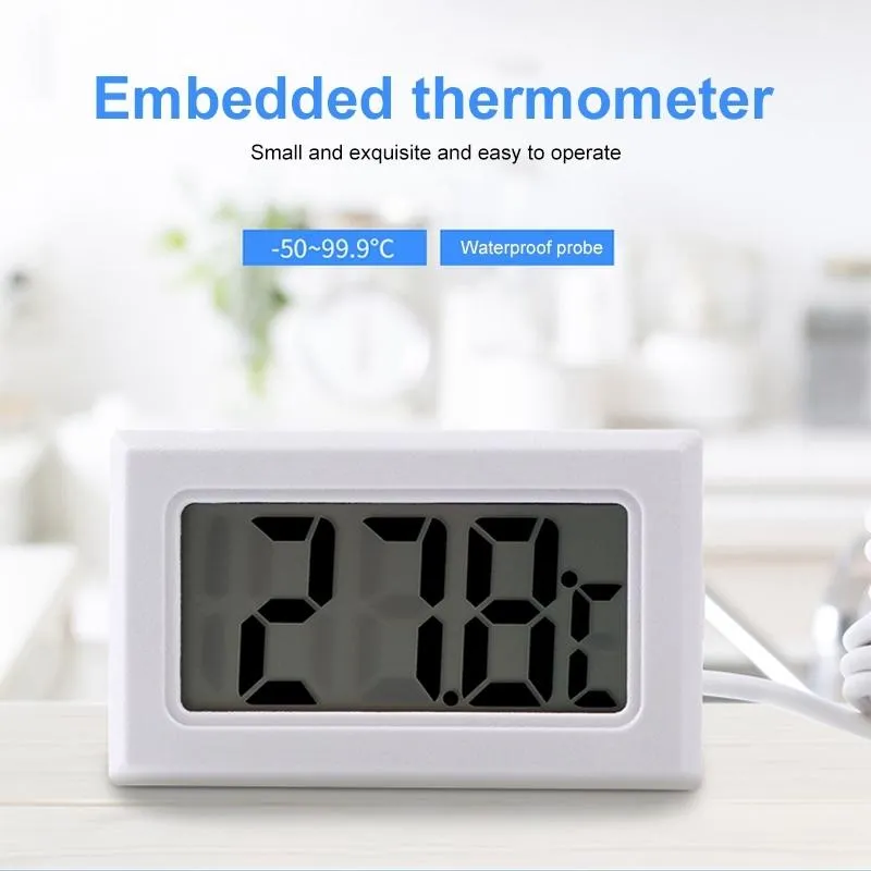 Compact Lcd Indoor Thermometer Celsius