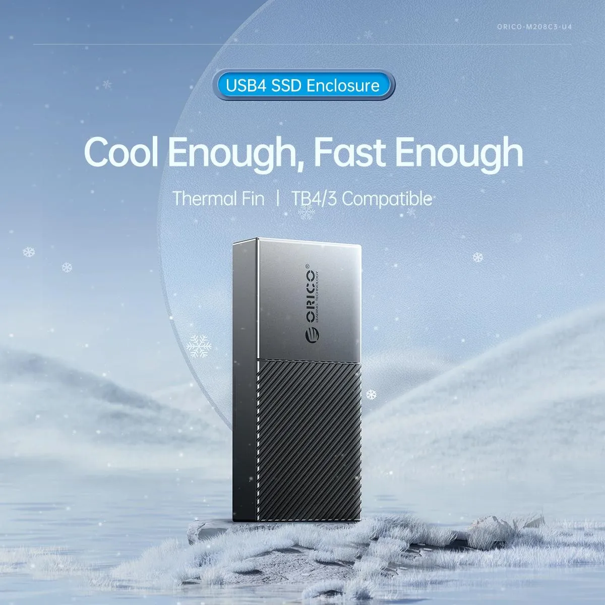 Compact M.2 Sata Ssd Enclosure Gray