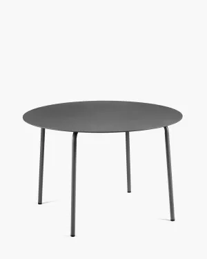 Dining table round L aluminium black August