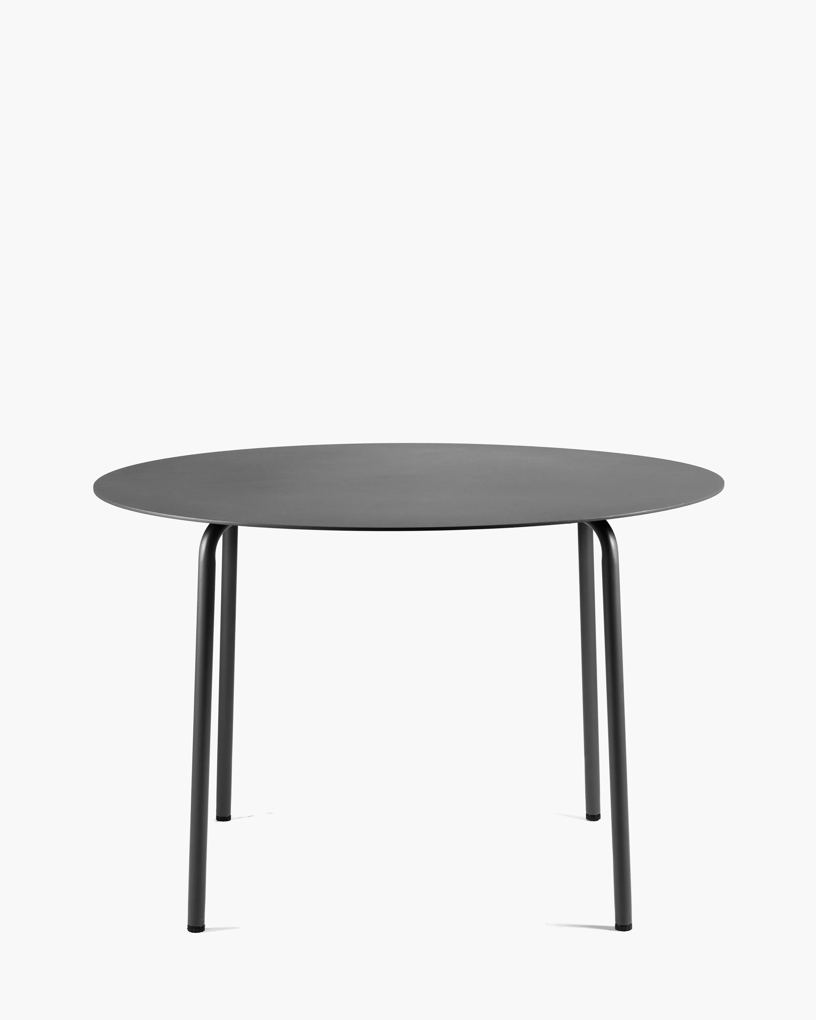Dining table round L aluminium black August
