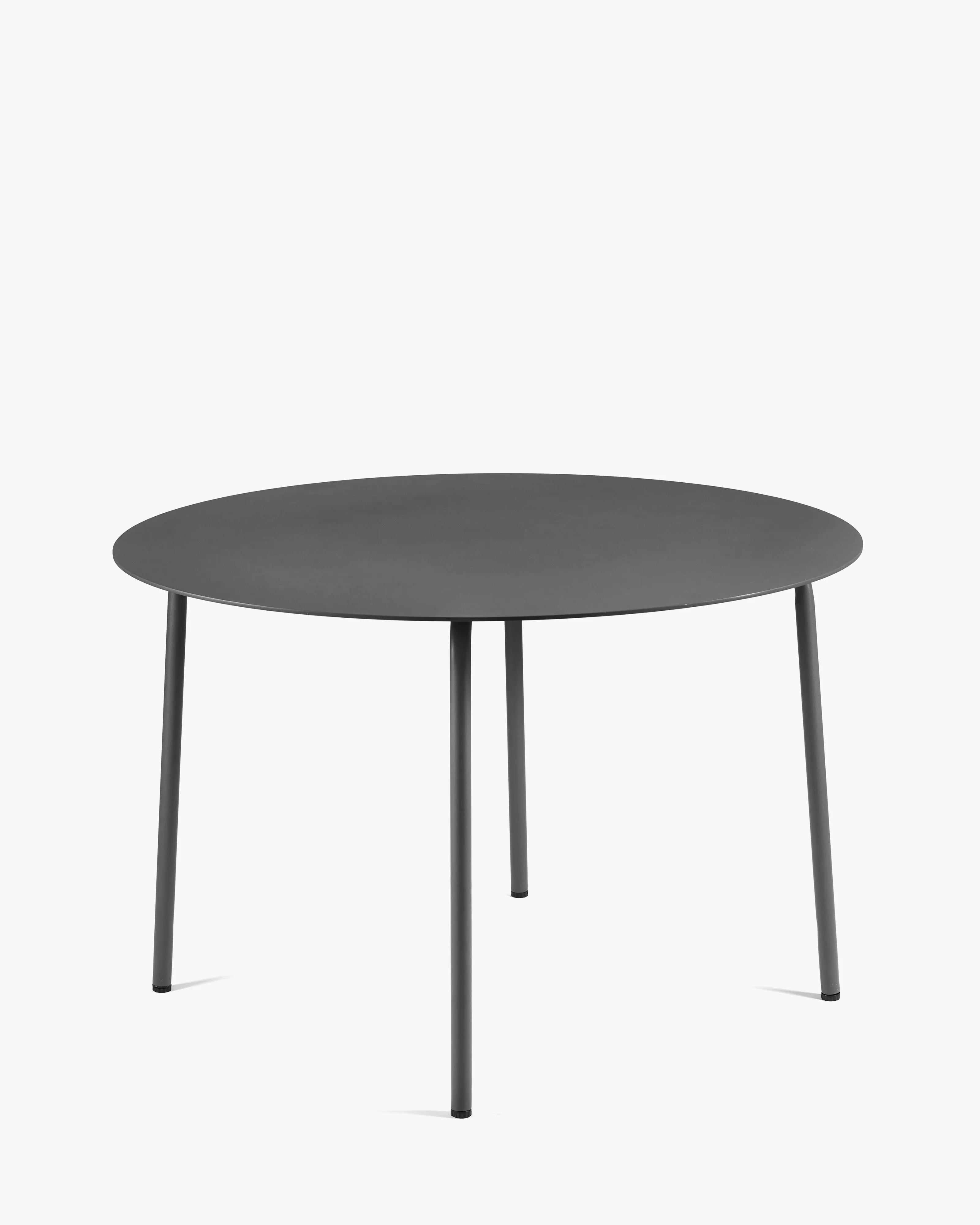 Dining table round L aluminium black August