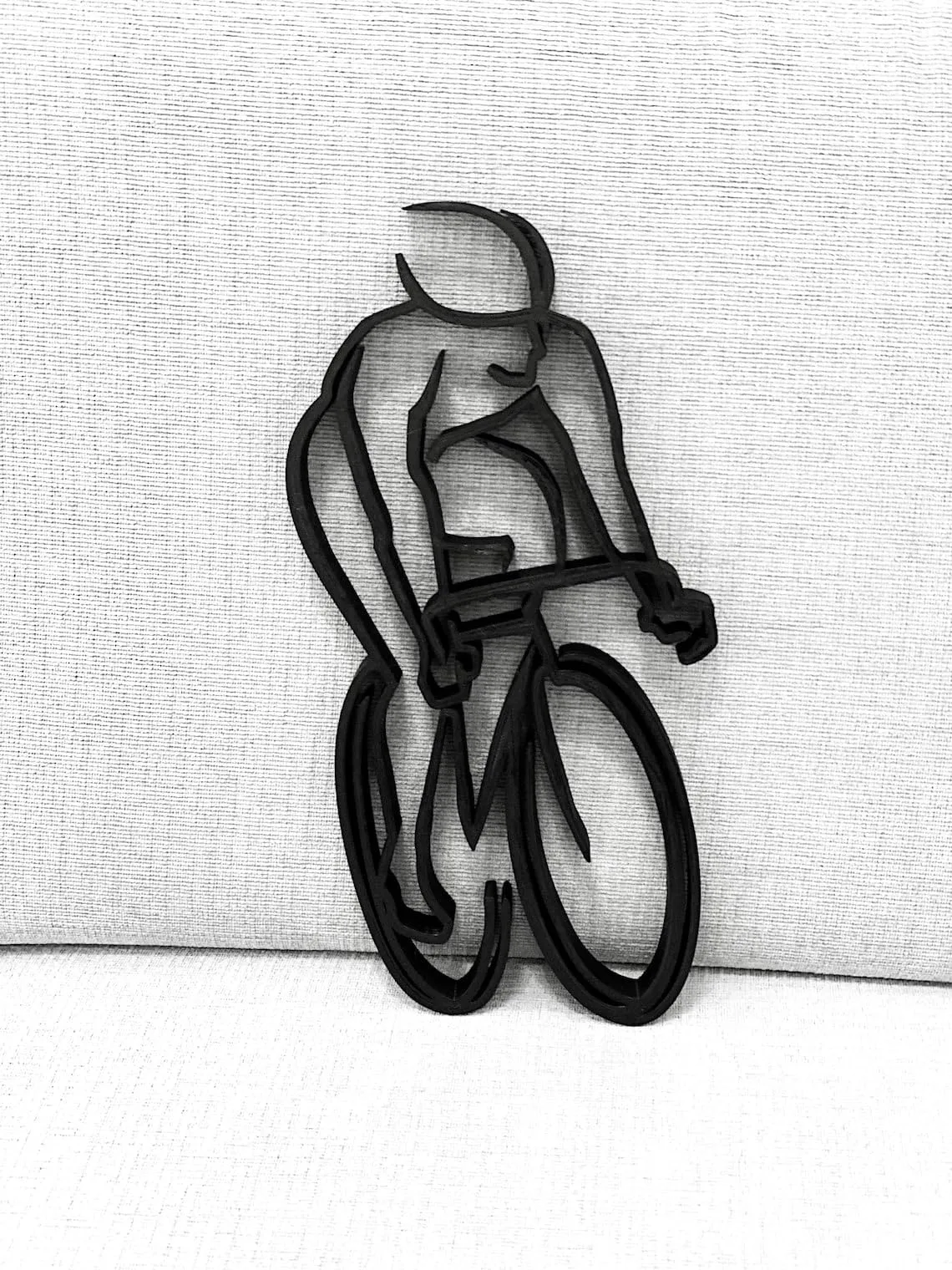 EROTNGO Bicycle Rider: Minimalist Tabletop Plastic Figure, Artistic Home Decor Statue for Windowsill or Bookshelf, Ideal Gift for Christmas