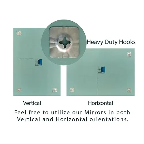 Flair Glass Frameless Rectangular Frameless Wall Mirror for Bathroom | Decorative Frameless Wall Mount Mirror | Washbasin Mirror | Room and Bedroom Mirror | Looking Glass | (18x24 inch)