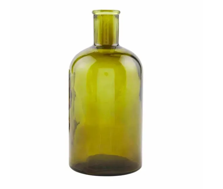 Green Glass Bottle Vases