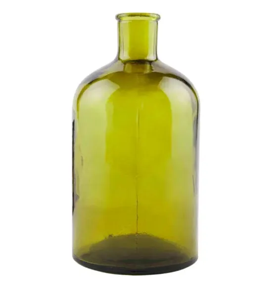 Green Glass Bottle Vases