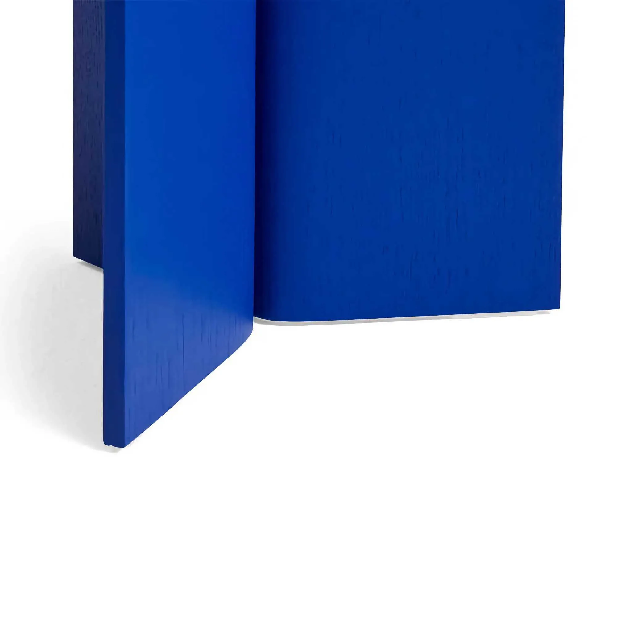 Hay Slit side table wood high, vivid blue