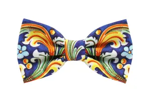 Limited Edition Blue Majolica Papillon Bow Tie
