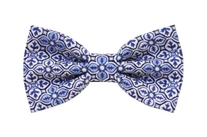 Limited Edition Blue Pattern Papillon Bow Tie