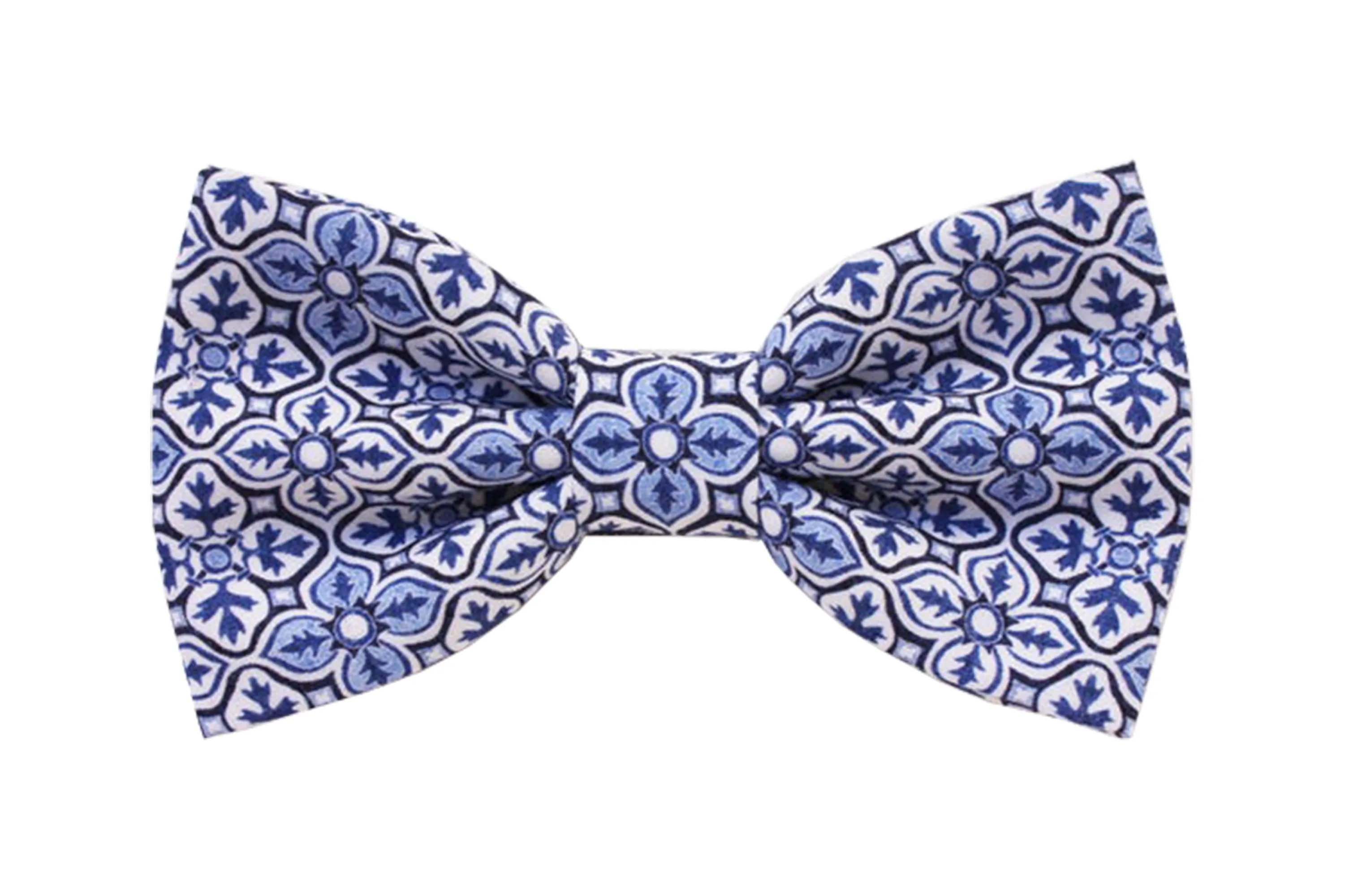 Limited Edition Blue Pattern Papillon Bow Tie