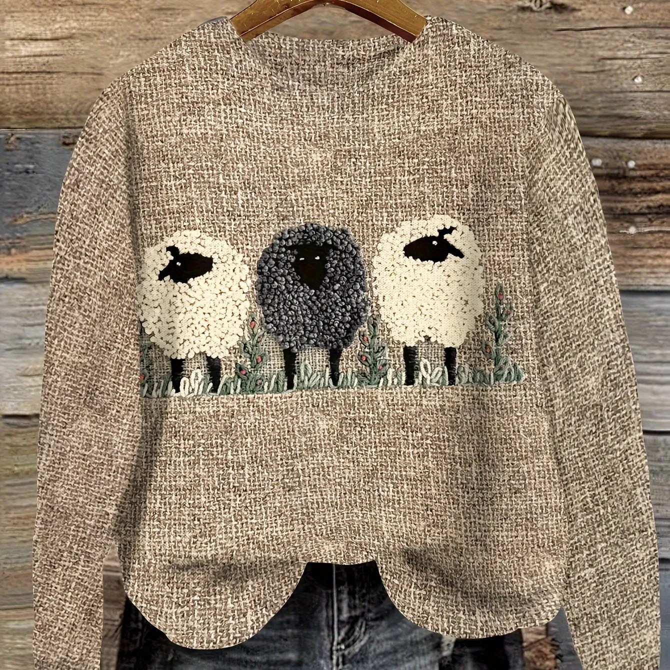 Maisie  Whimsical Sheep Sweater