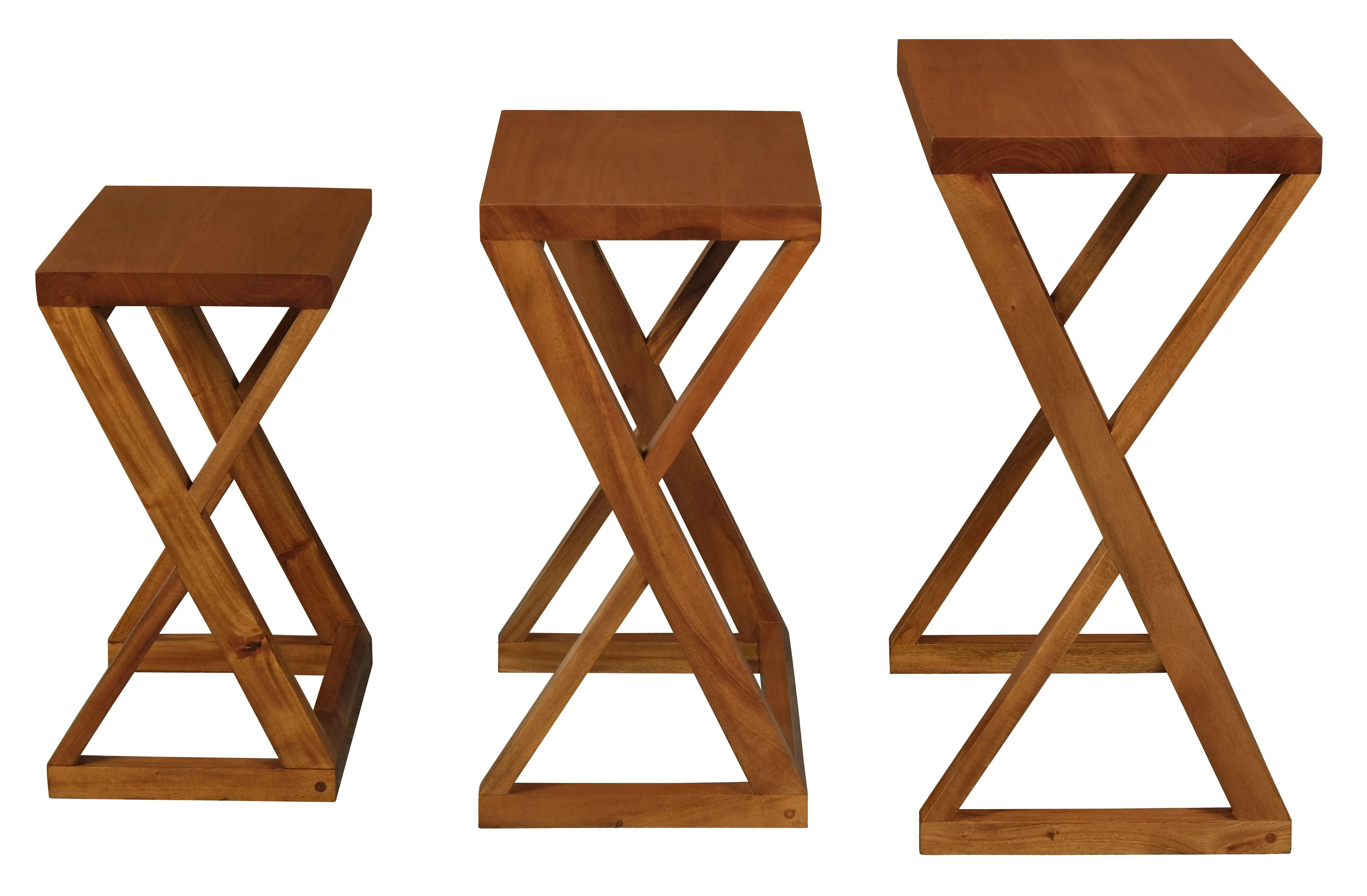 Manhattan Nest of Table (Light Pecan)