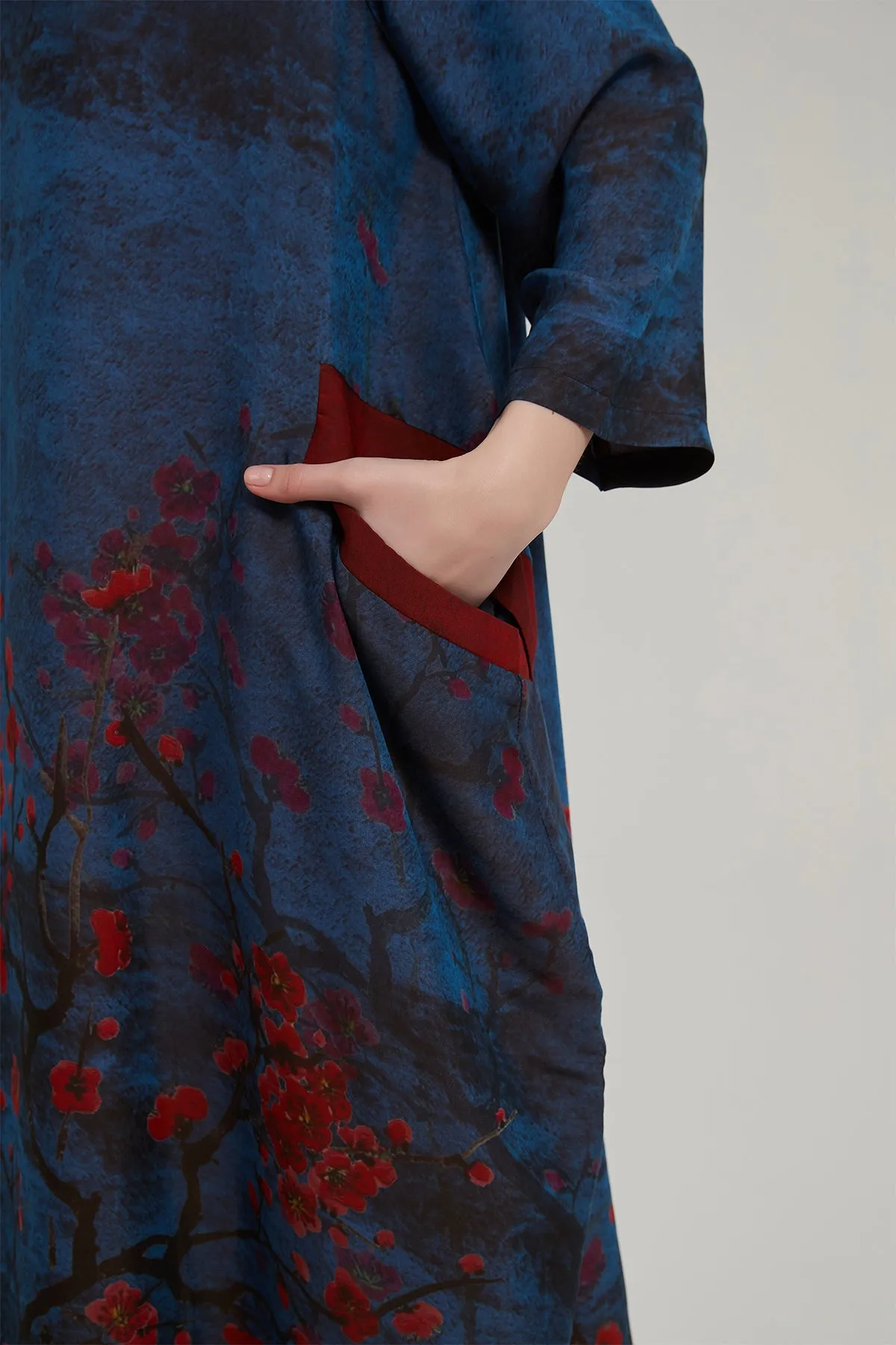 Ref Retro Artistic Print Dress