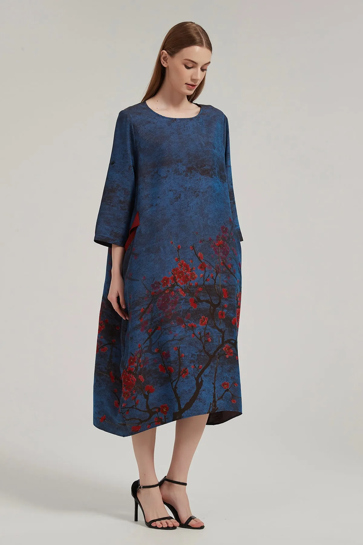 Ref Retro Artistic Print Dress