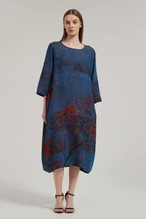 Ref Retro Artistic Print Dress
