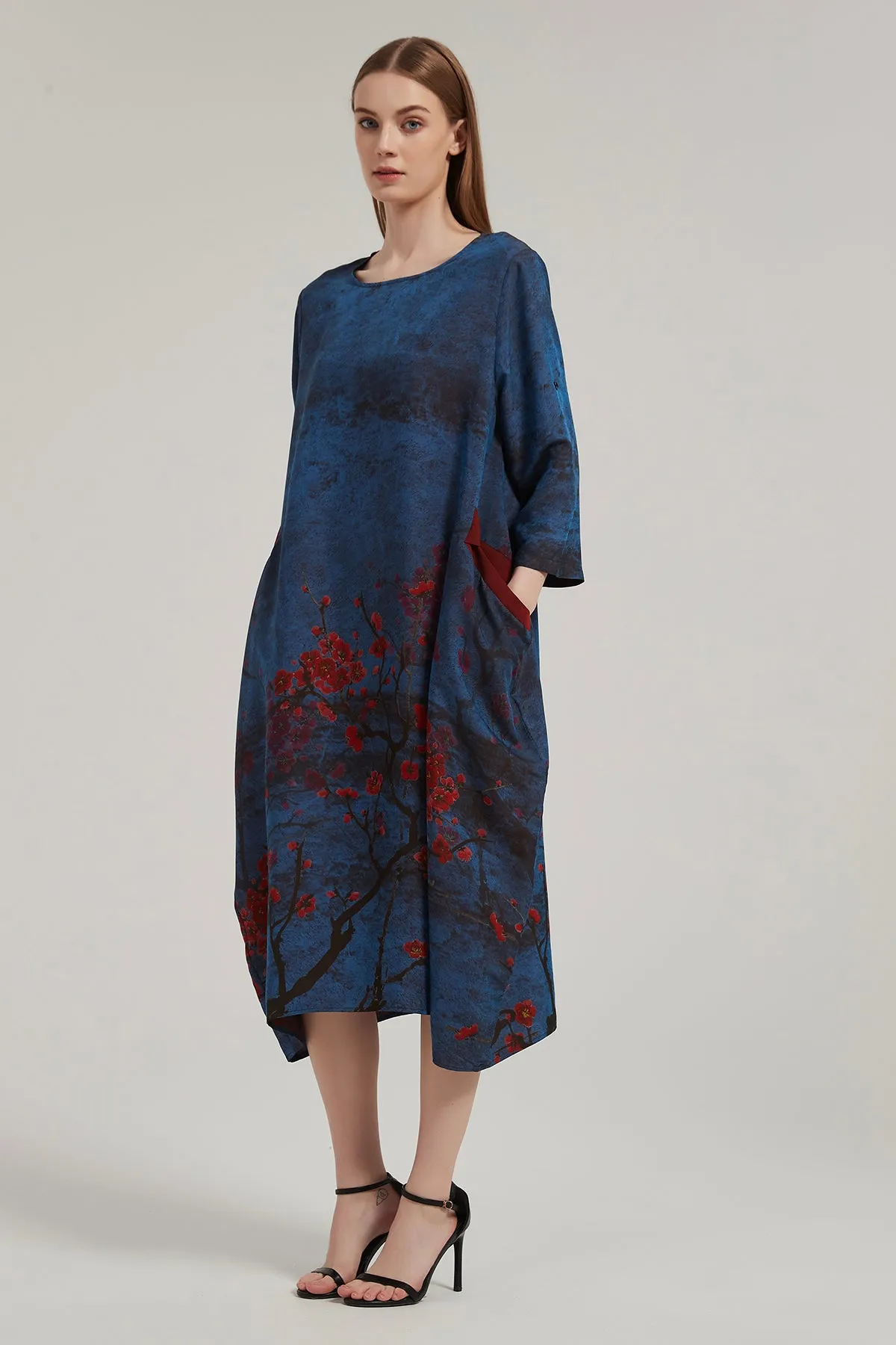 Ref Retro Artistic Print Dress