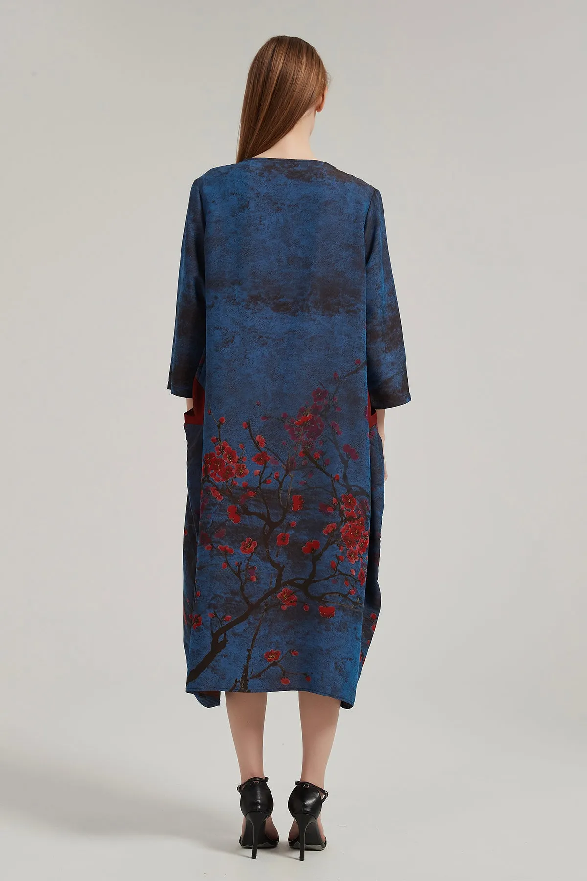 Ref Retro Artistic Print Dress