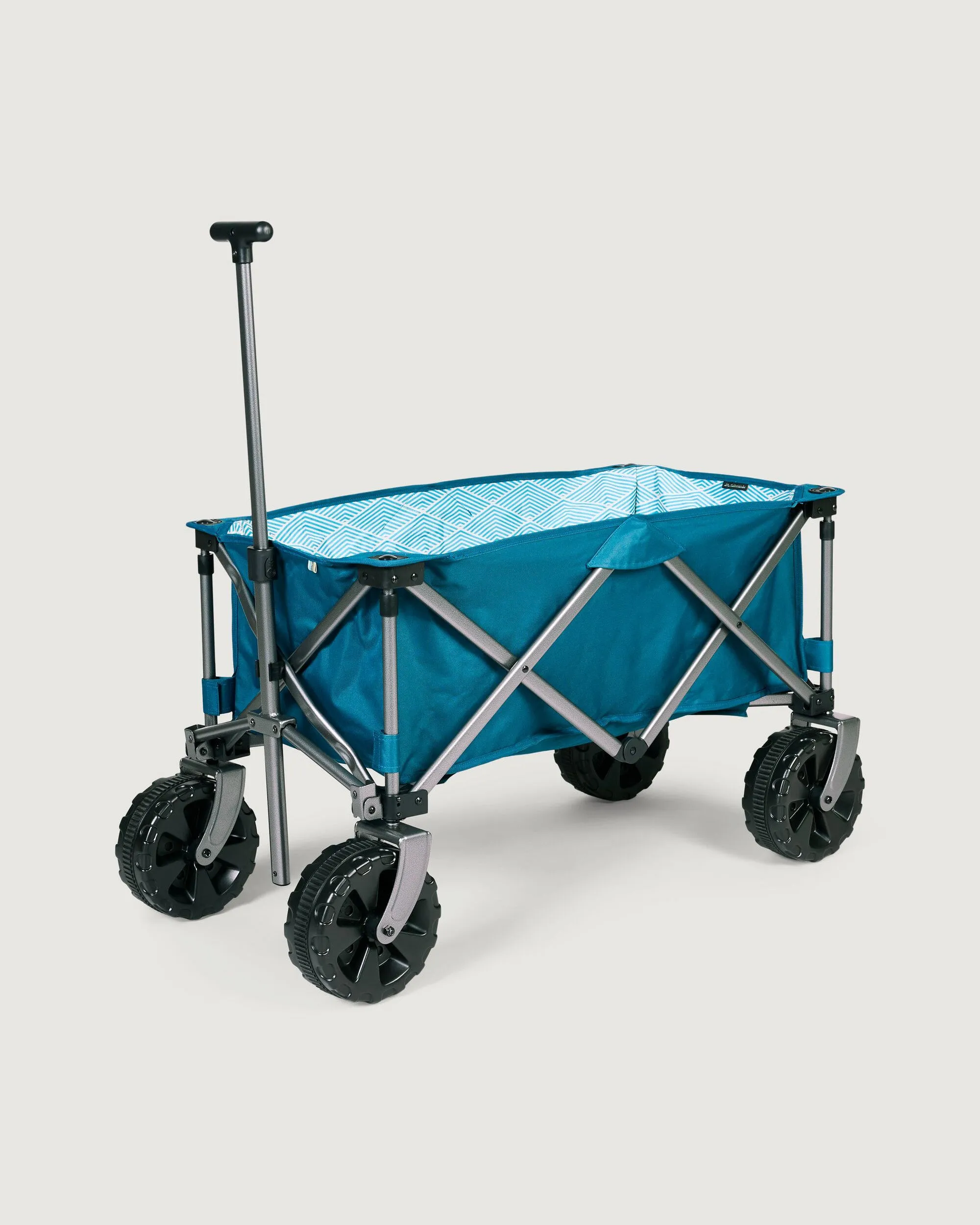 Retreat Trolley - Deep Sea Blue/Cove Geometric Print