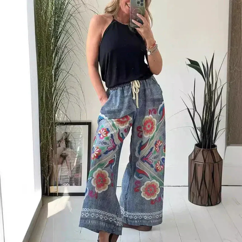 ROSALIE - Artistic Wide-Leg Pants