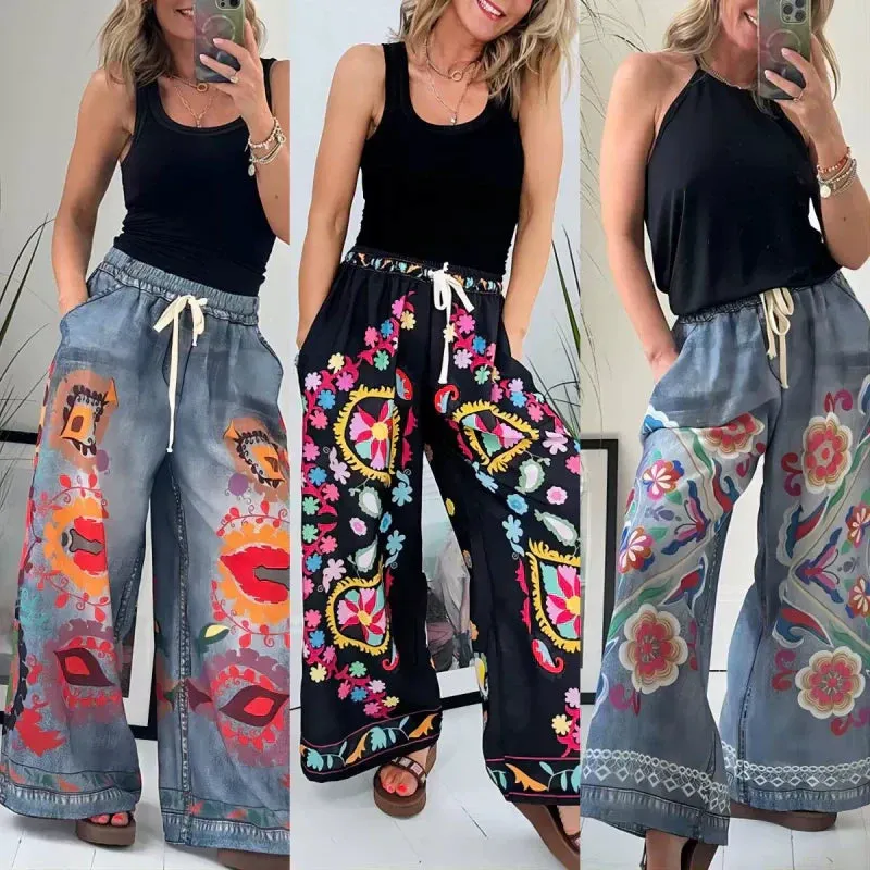 ROSALIE - Artistic Wide-Leg Pants