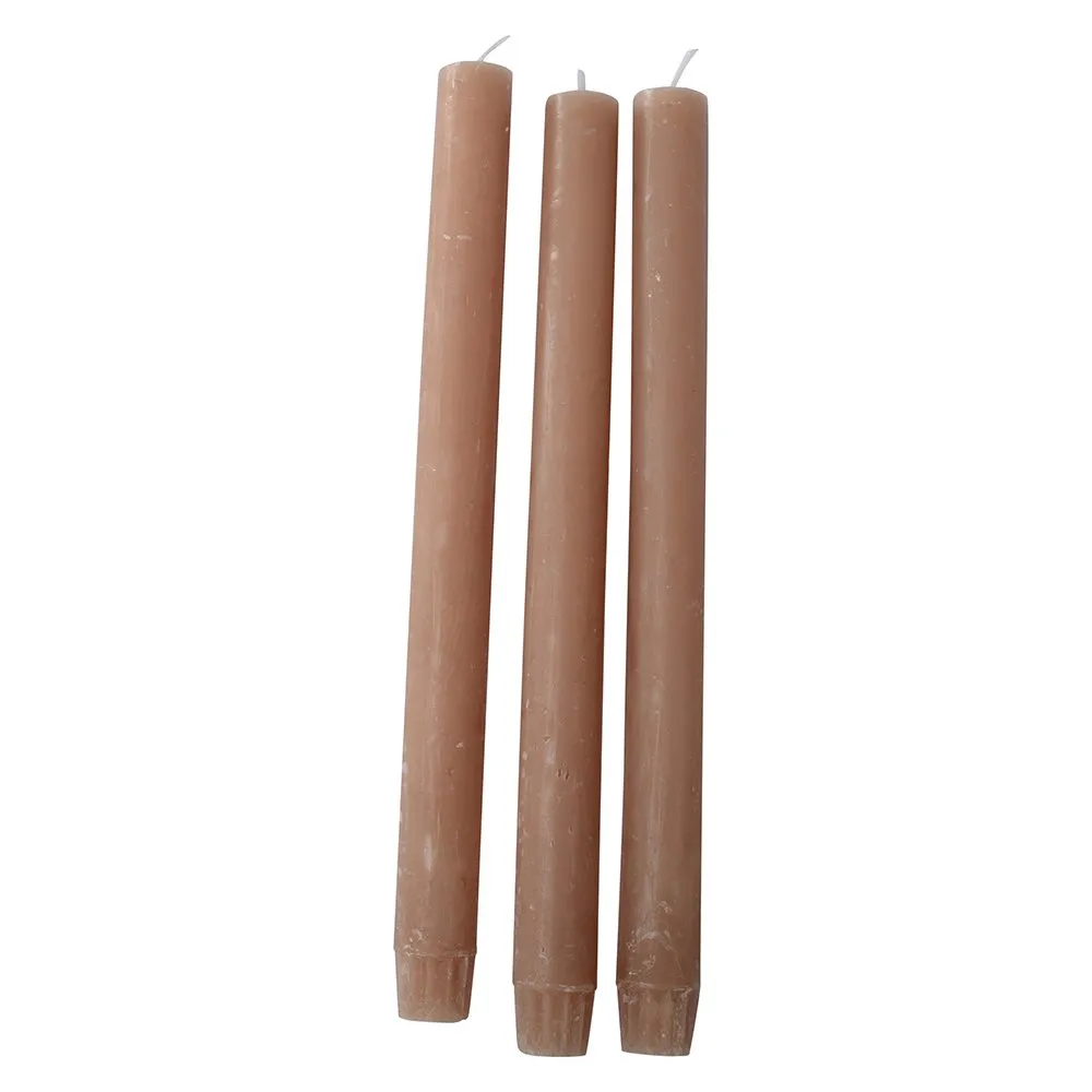 Rustic Dinner Candles - Pack of 5 (Caramel)