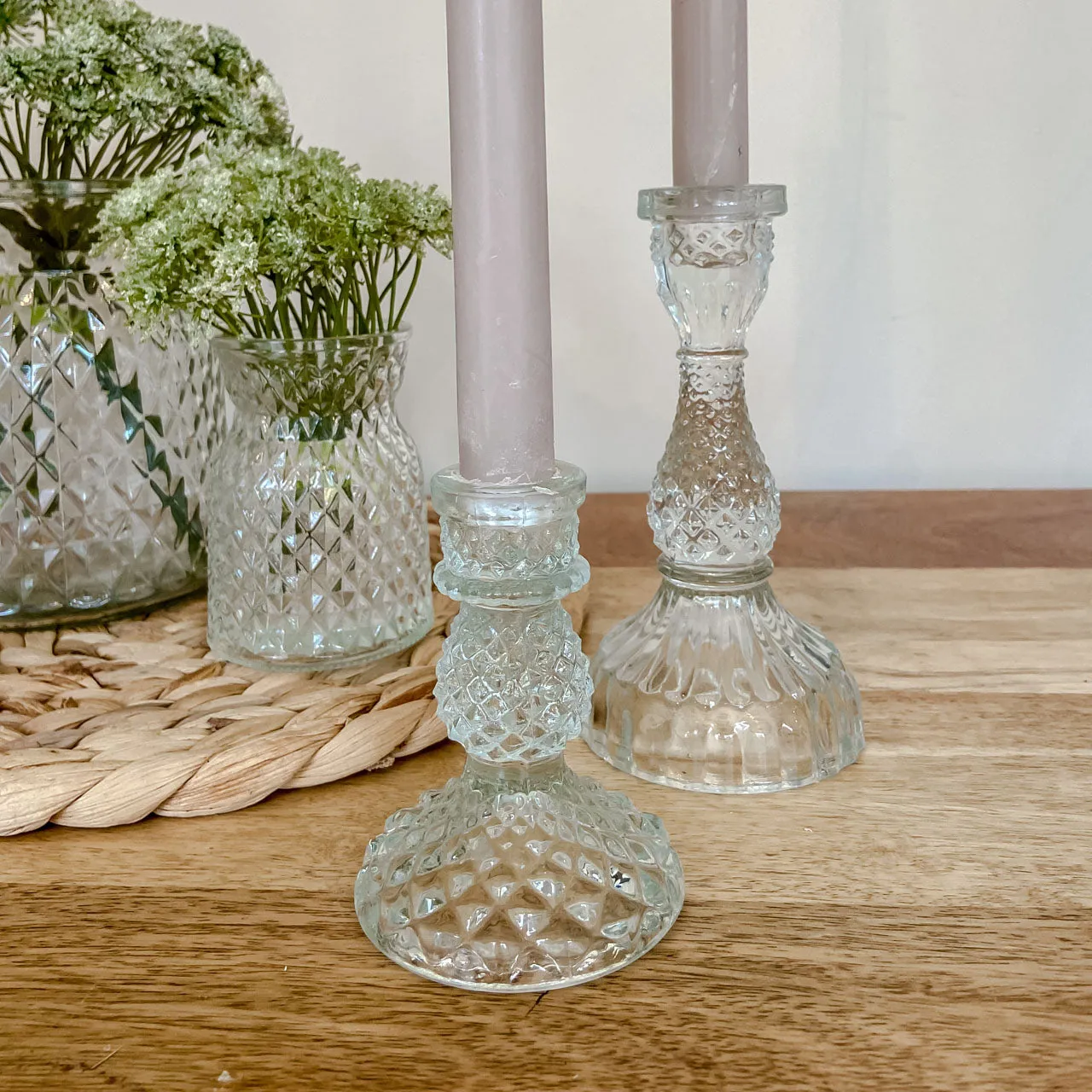 Rustic Dinner Candles - Pack of 5 (Oyster)
