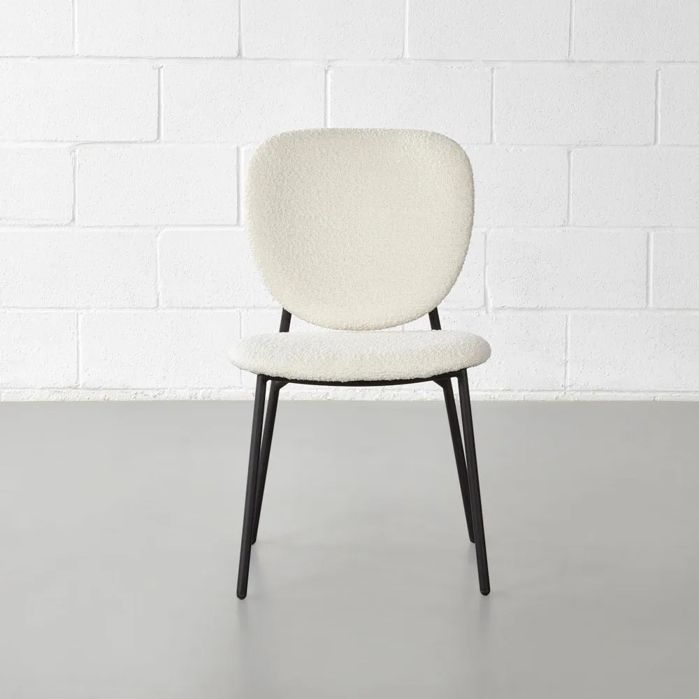 SIERRA - Cream Fabric Dining Chair