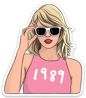 Sticker - Music Icon - 1989 Die Cut