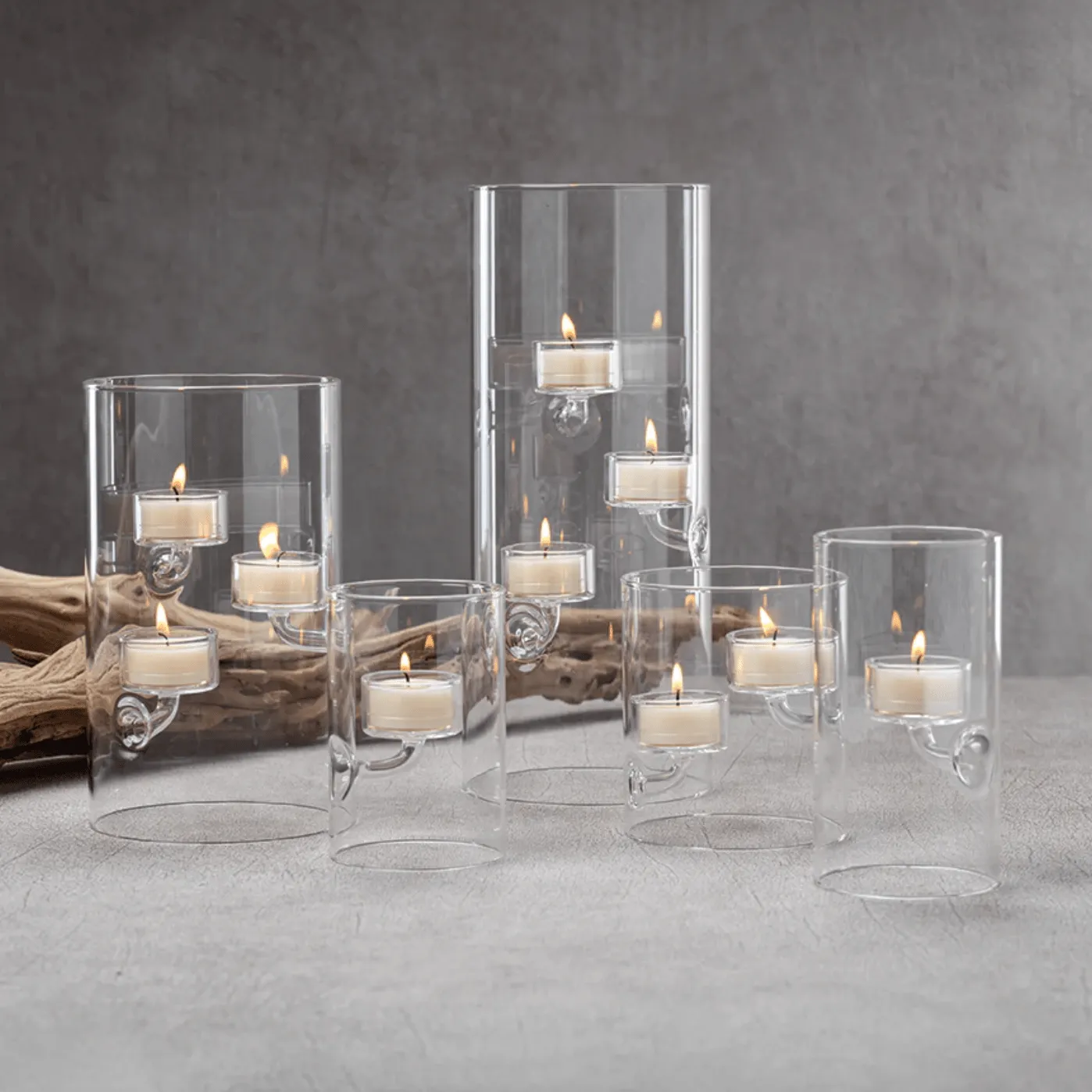 Suspended Tea Light Holder/Hurricane 4.75 x 8.25