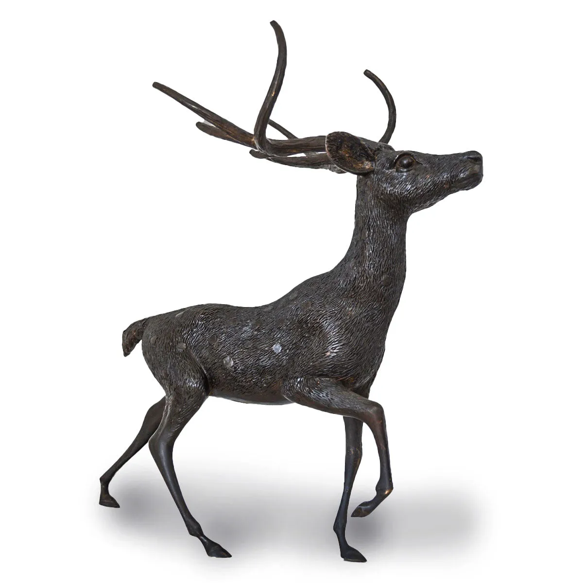 Tabletop Bronze Deer Statue