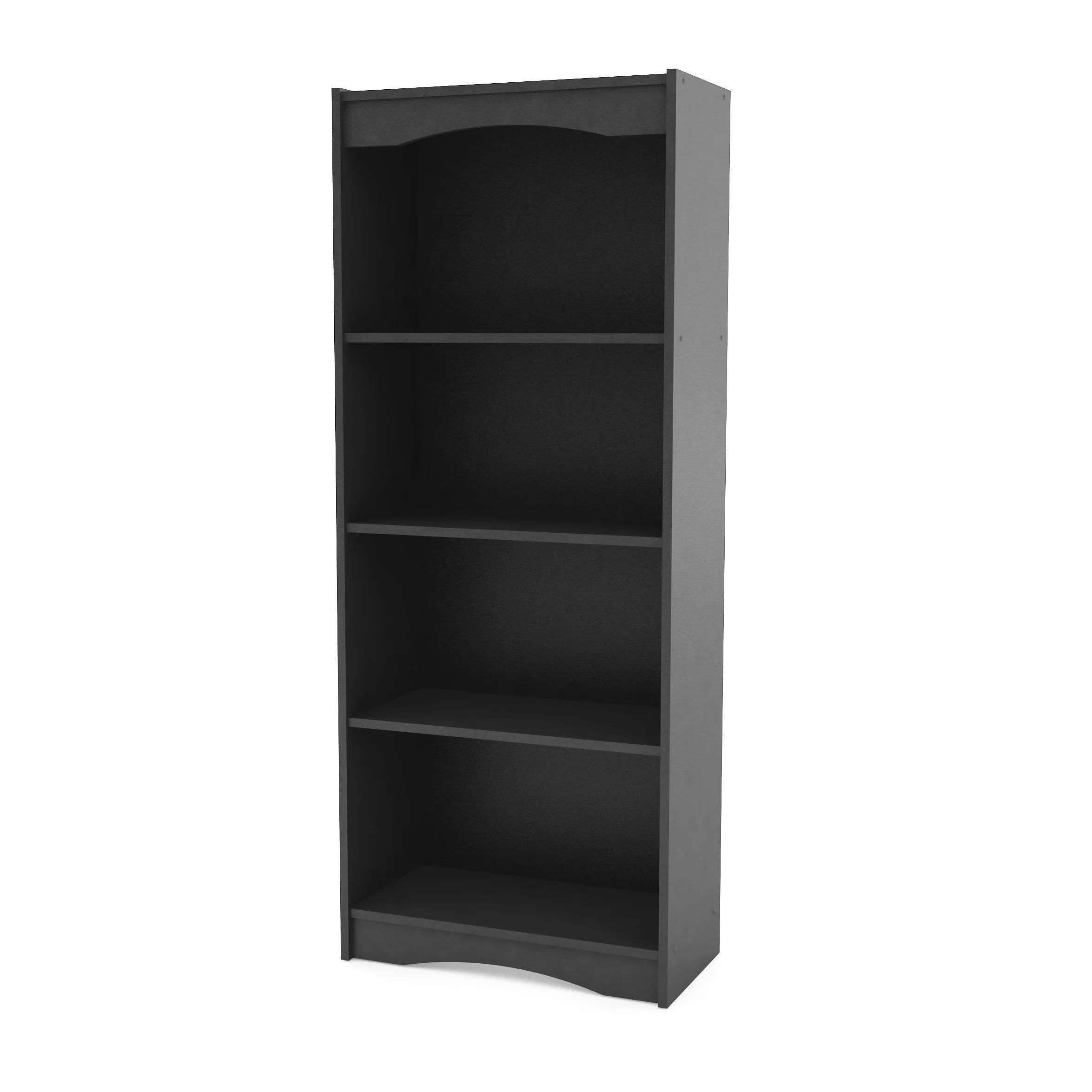 Tall Bookcase in Black, 60"