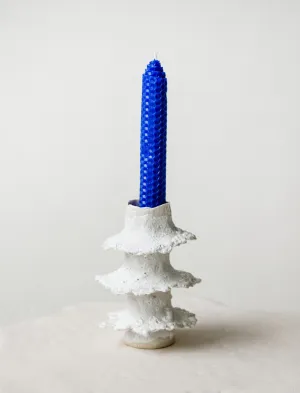 Tier Candle Stand Frosted White 5x4