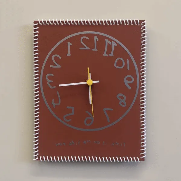 “Time is on my side now” wall clock (numbers reverse)