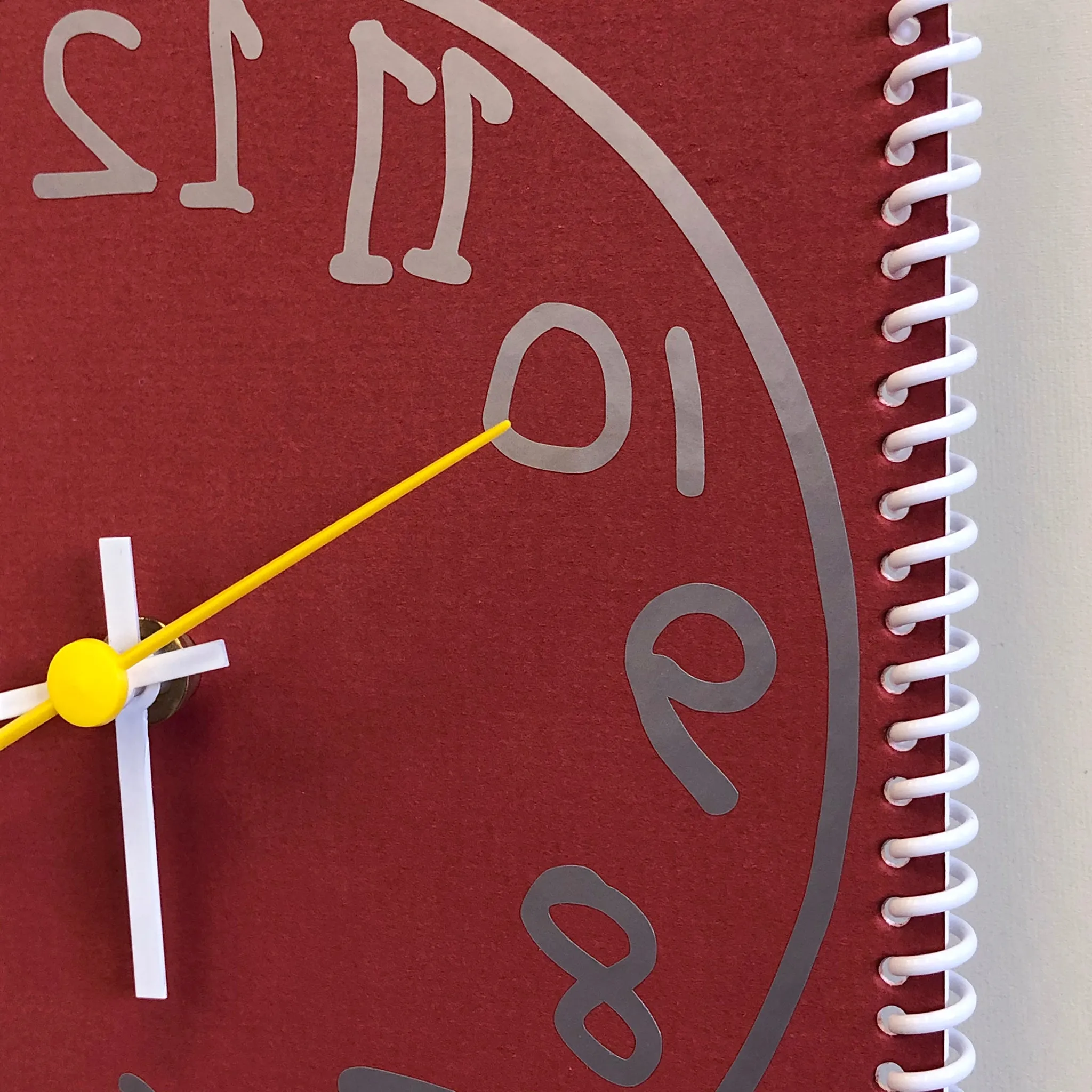 “Time is on my side now” wall clock (numbers reverse)