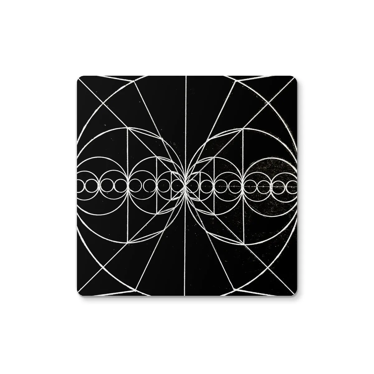 Wave Optics and Space Geometry After Walter Russell Print Coaster