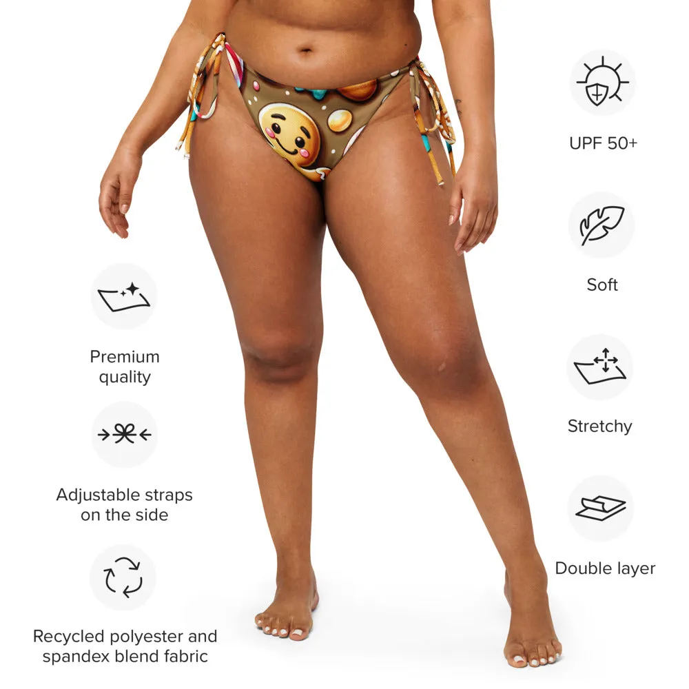 Whimsical Winter Wear String Bikini Bottom