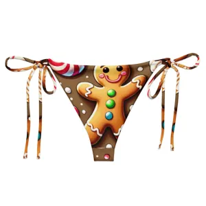 Whimsical Winter Wear String Bikini Bottom